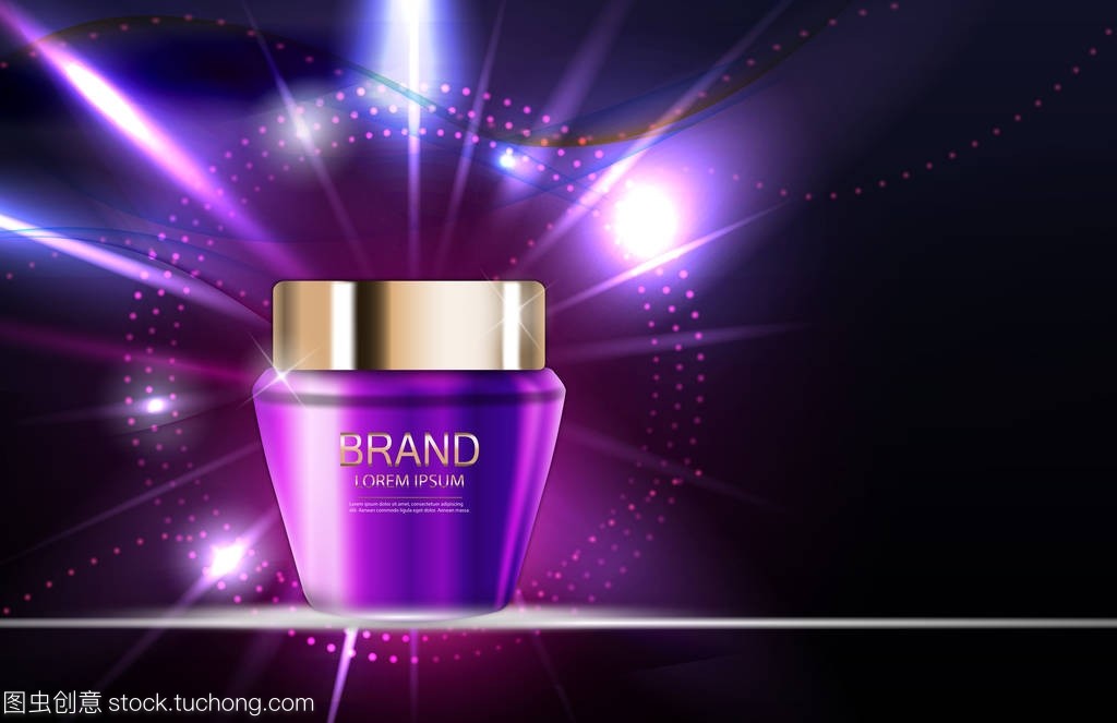 3D現實載體插圖化妝品 為廣告與雜志注入時尚新維度